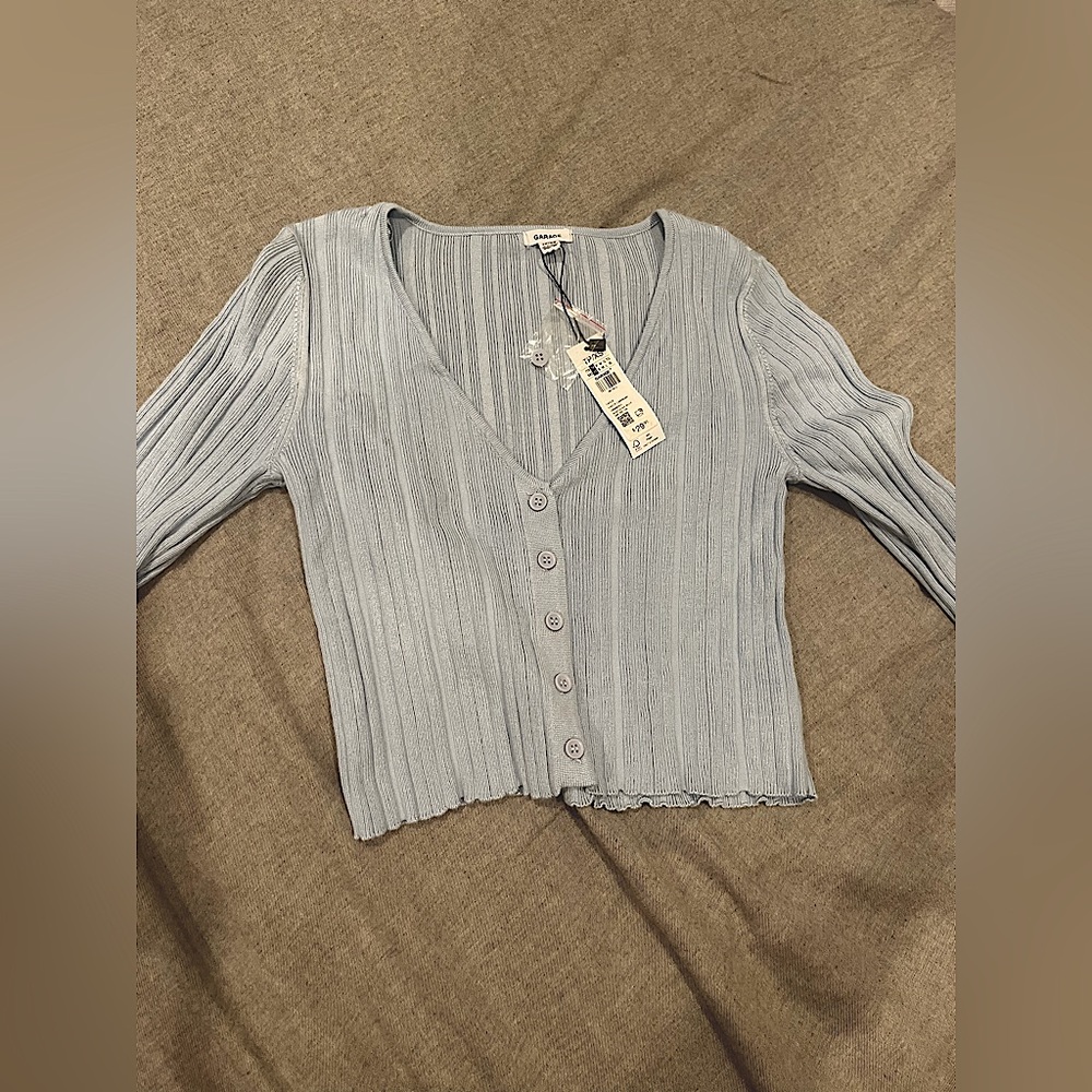 Garage, Button down tight long sleeve.